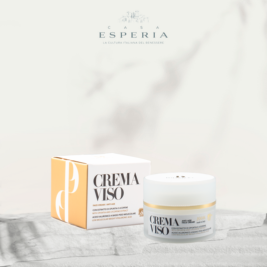 Crema "THE CARE" de DolcePura FACE (con extracto de opuntia, licopeno y ácido hialurónico de bajo peso molecular).  Origen orgánico y vegetal